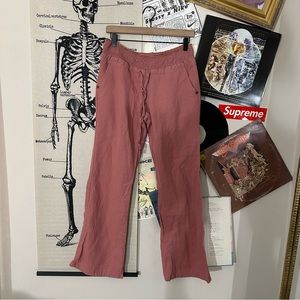 pink boho pants